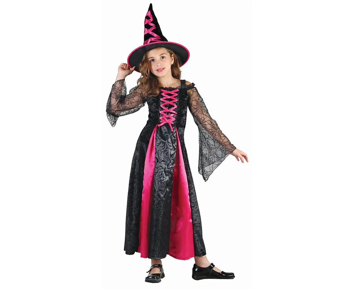 Role play-set for child Purple Witch (dress, hat), size 120/130 cm